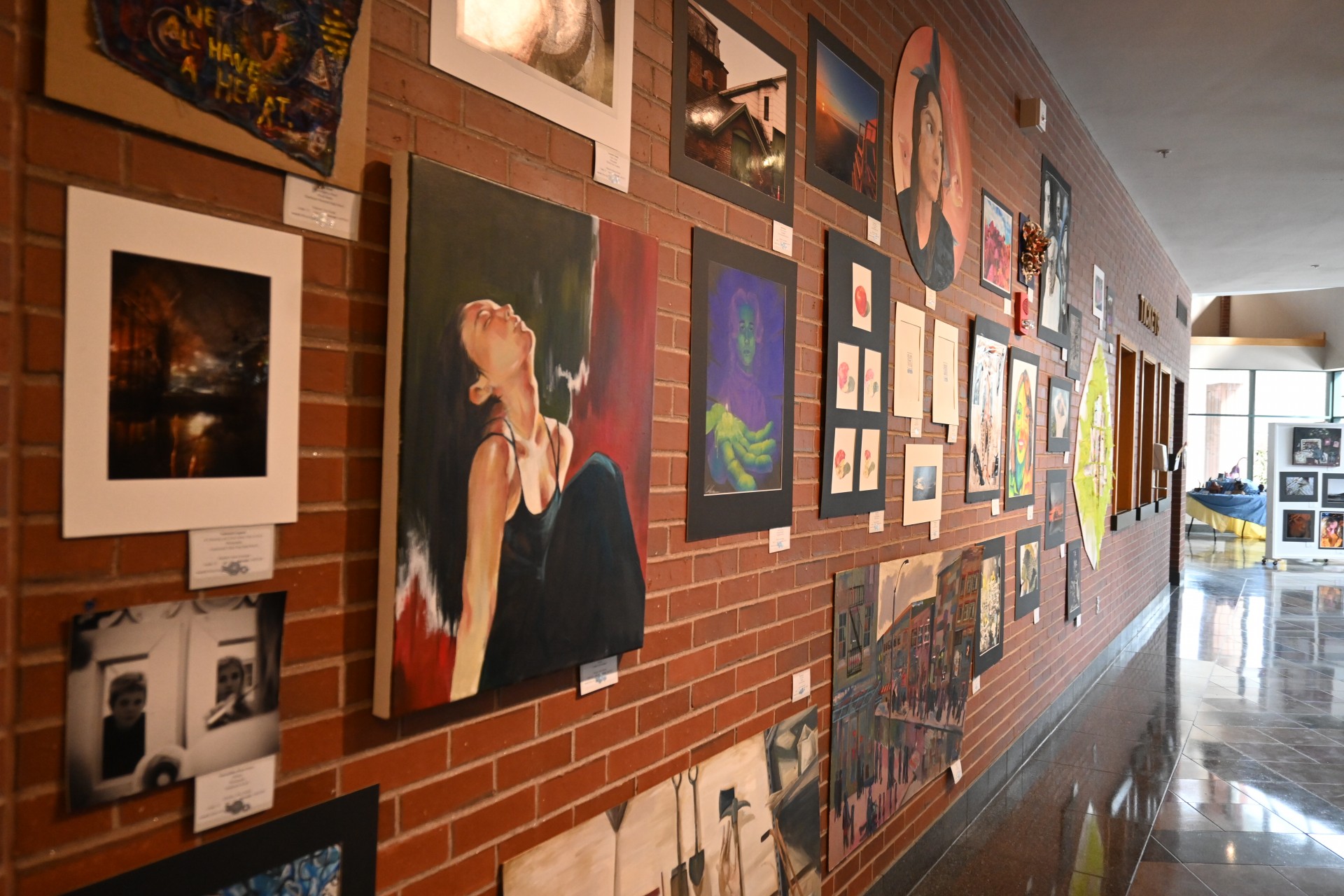 Stockbridge Theatre Lobby hosts NH Scholastic Arts Exhibit