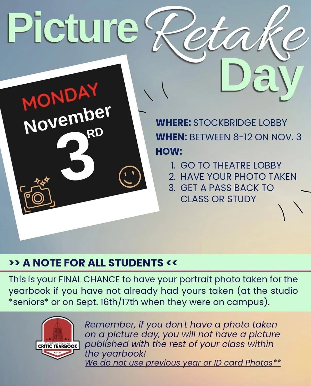 Picture Retake Information